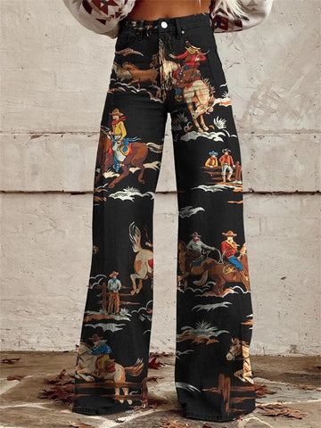 Penelope™ - Vintage Printed Wide Leg Pants