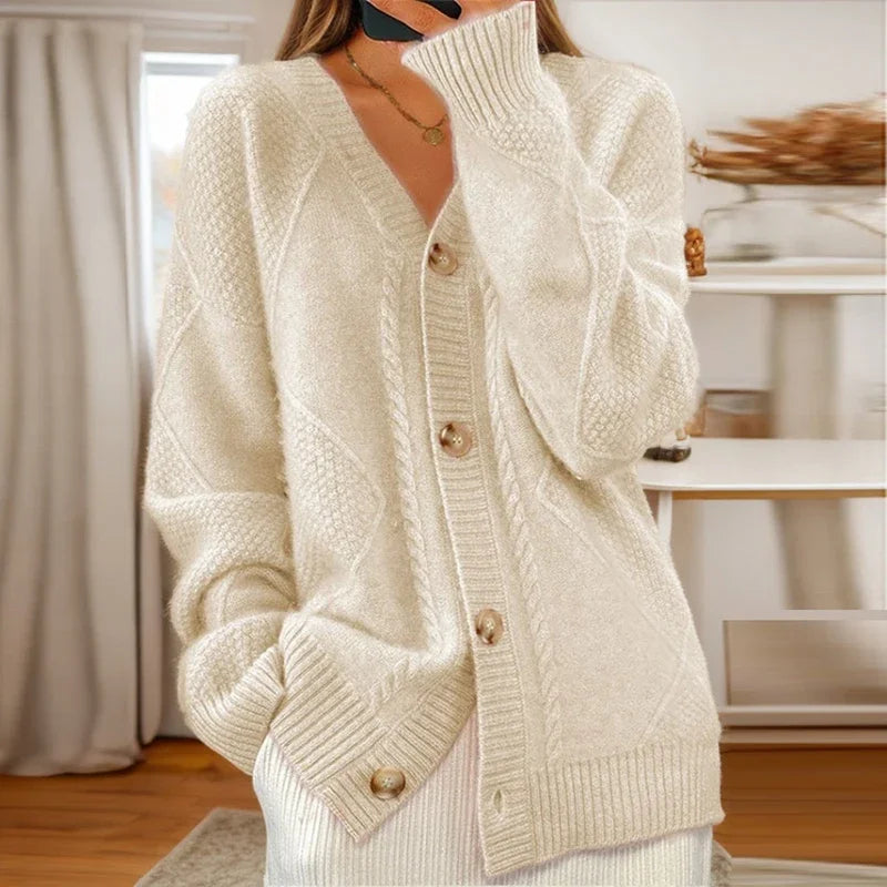Leona | Cable-Knit Cardigan