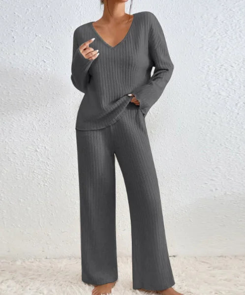 Florine | Two-piece set with Straight Pants