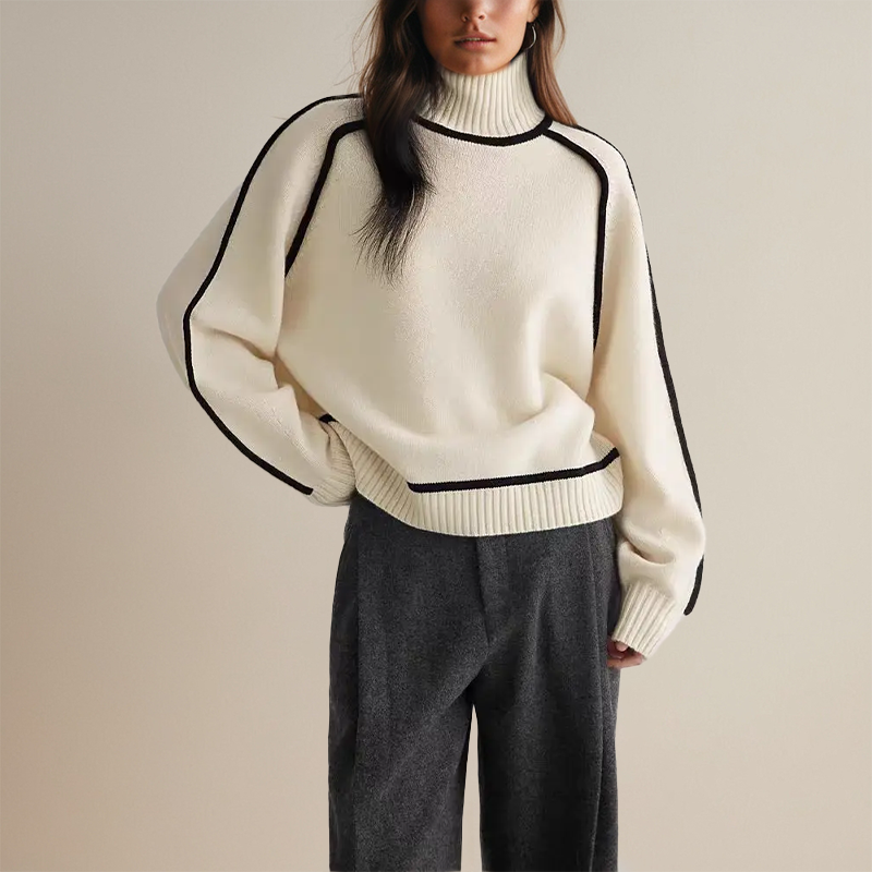 The Emilie Cashmere Turtleneck Sweater