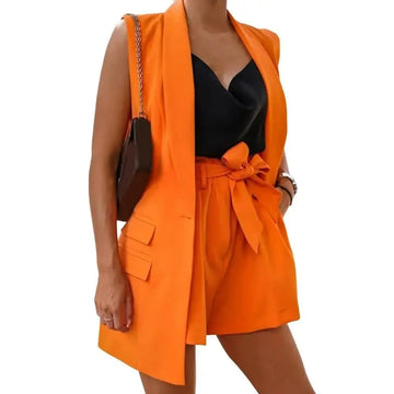 The Elodie Blazer Vest – Sleeveless, Single-Button Closure, Versatile Colours – Perfect for Spring & Fall
